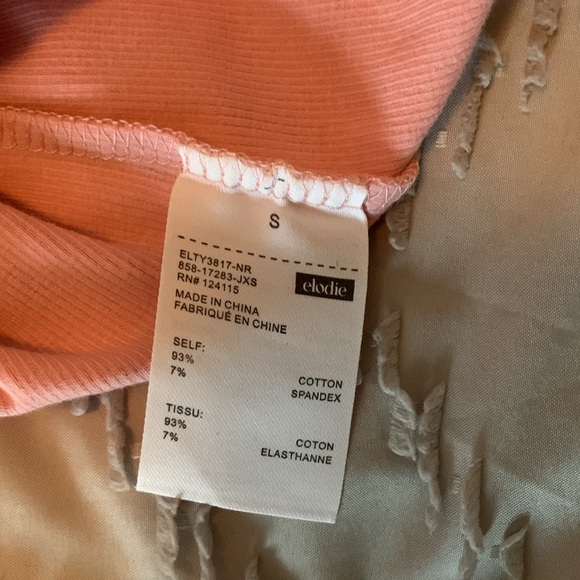 NWT pink with white trim Elodie bodysuit - Picture 4 of 4